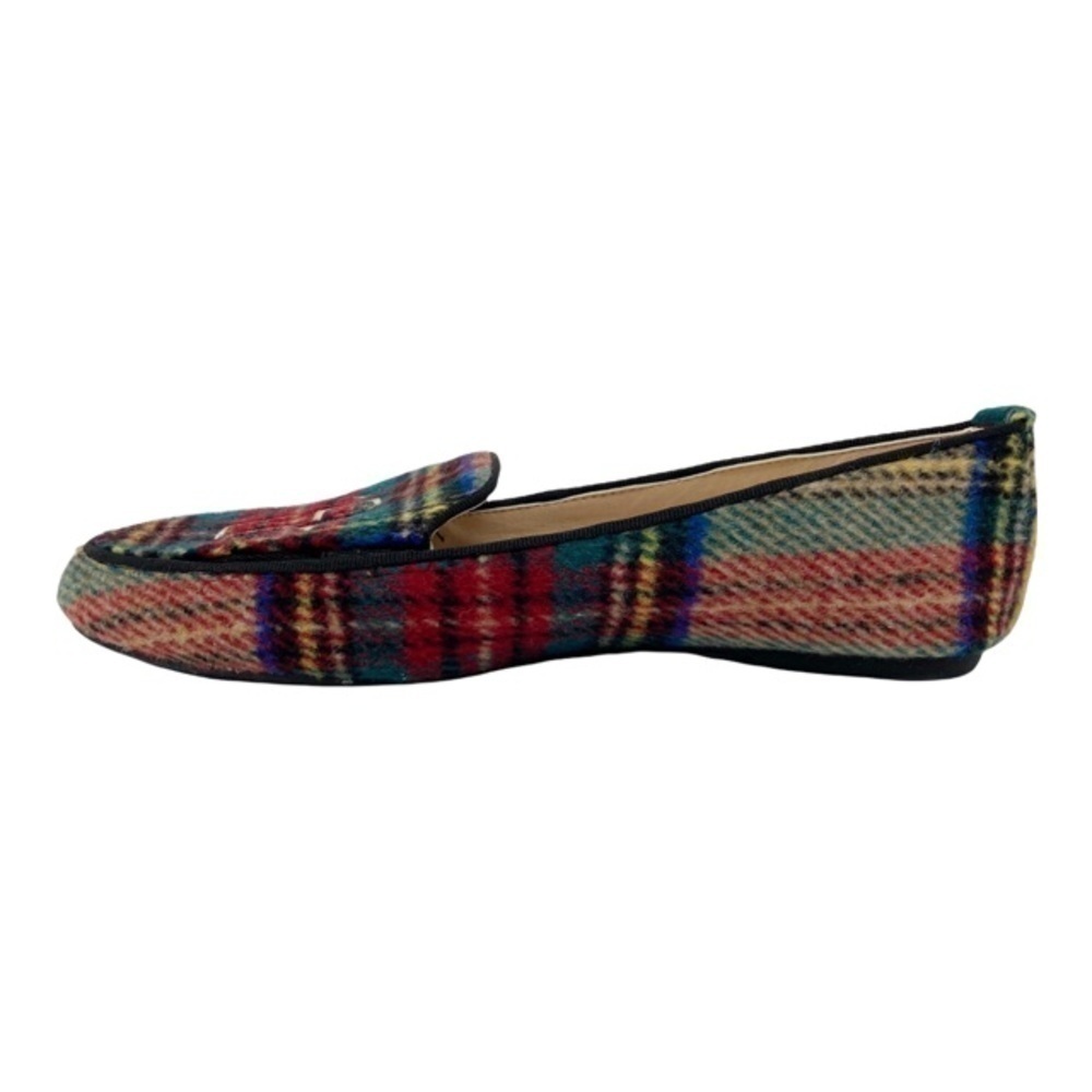 Marley Lilly Monogrammed Plaid Loafers Flats Women's Shoes Size 6 - Picture 6 of 9